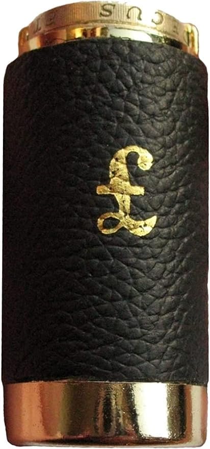 Leather Coin Holder, 1£ Cash Dispenser, Gold-Tone, Taxi Pocket