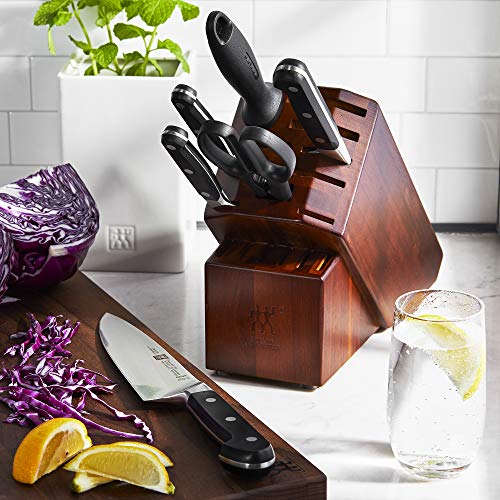 Image of ZWILLING J.A. Henckels 7-pc ZWILLING Pro Knife Block Set, Black /Stainless Steel