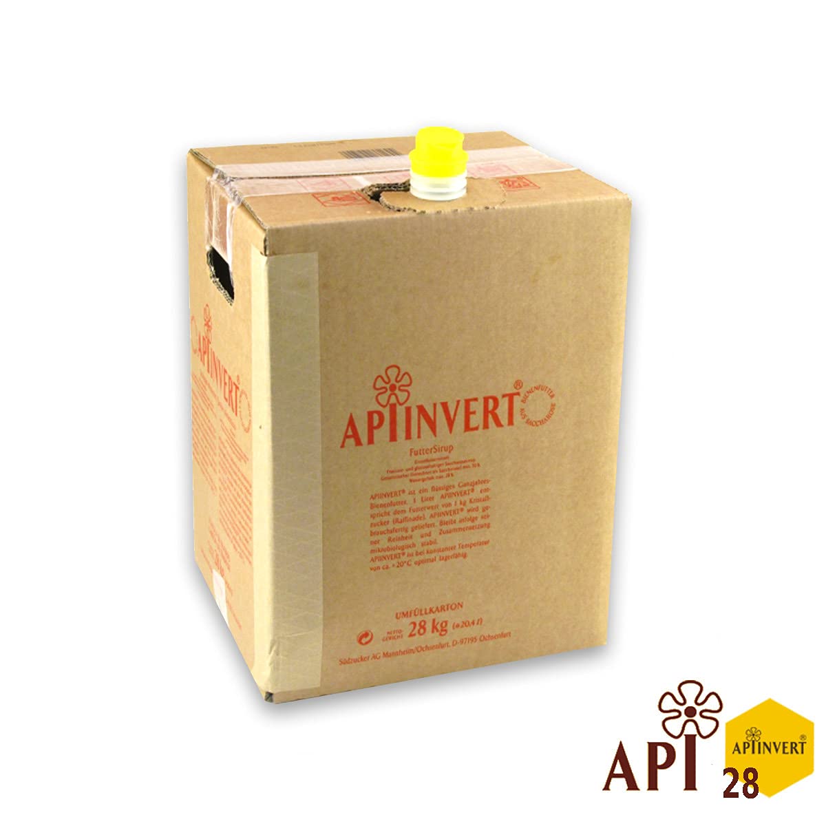 Südzucker SCIROPPO per API Apiinvert® - Alimento per Apicoltura, Cartone da 16 kg con Tappo-Rubinetto dosatore