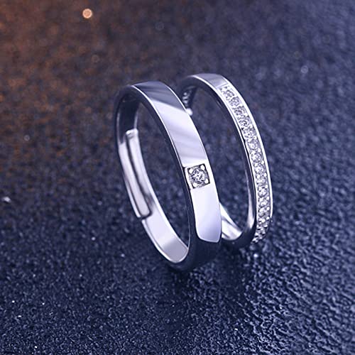 Bague alliance ajustable argent et zircons, le bijou idéal à porter au quotidien avec élégance