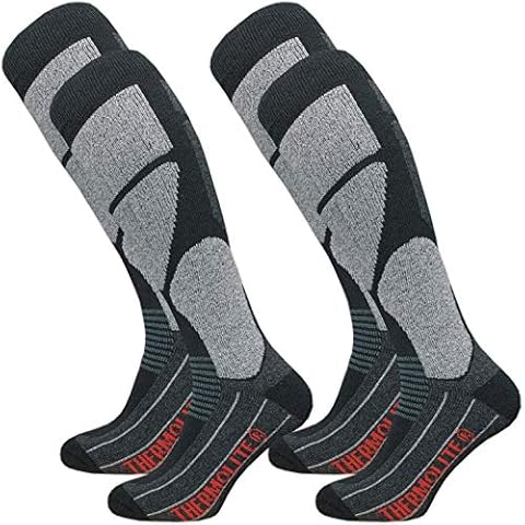 GAWILO 2 Pairs Men's THERMOLITE® Ski Socks - Snowboard Socks - Functional Socks with Special Padding - Multicolour - 9-11 Cover