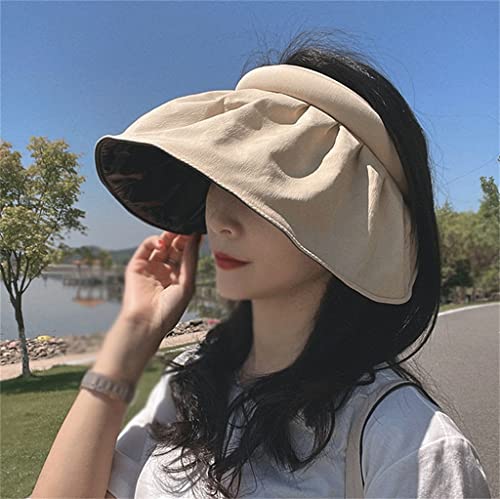 Chapeau visière anti-coup de soleil grand bord avec serre-tête pour l'été