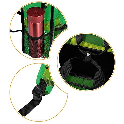 Sac à dos pour garçon grenouille vert crocodile 35.5 cm