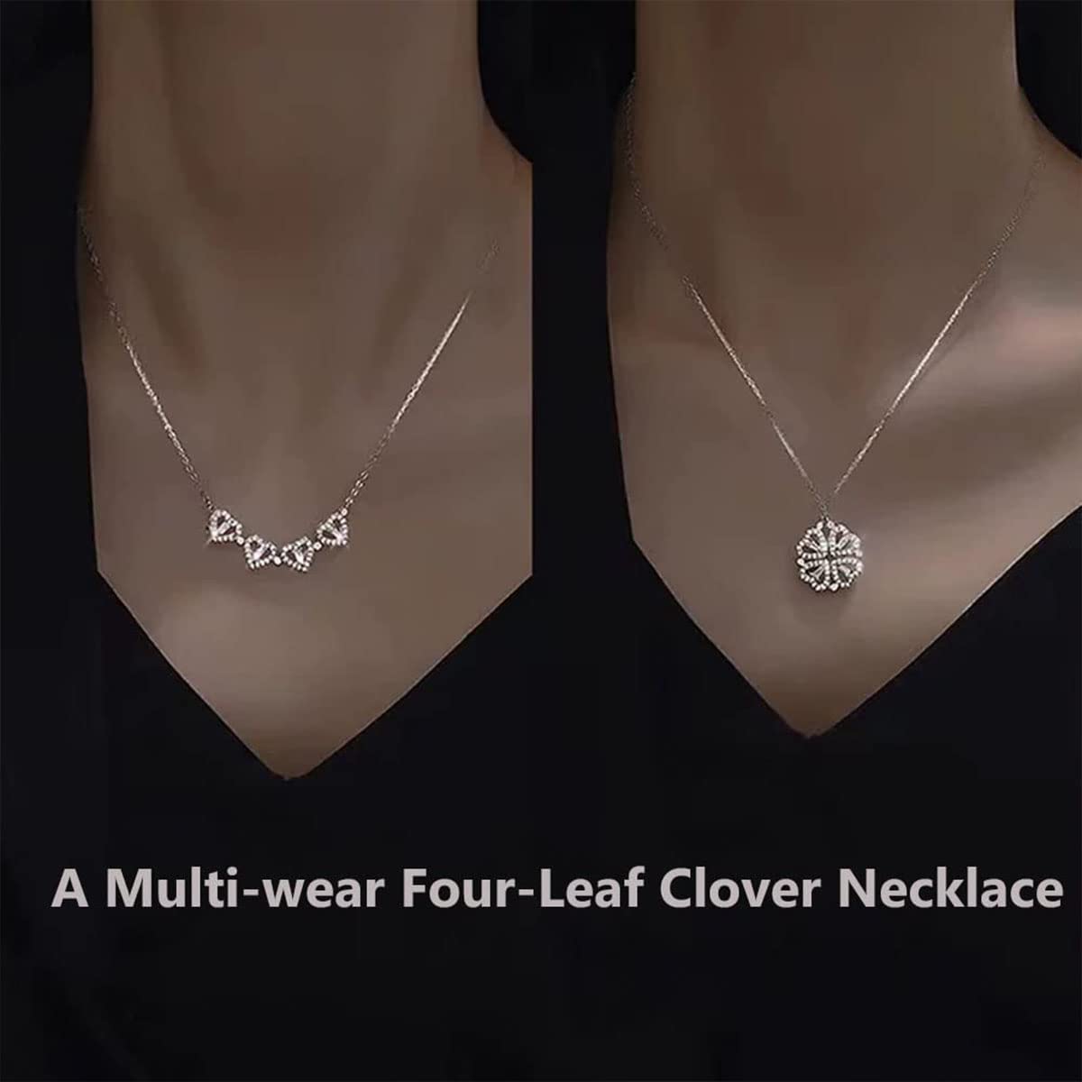 MARQUEE 四つ葉のクローバーネックレス シルバー LUCK チバユウスケ