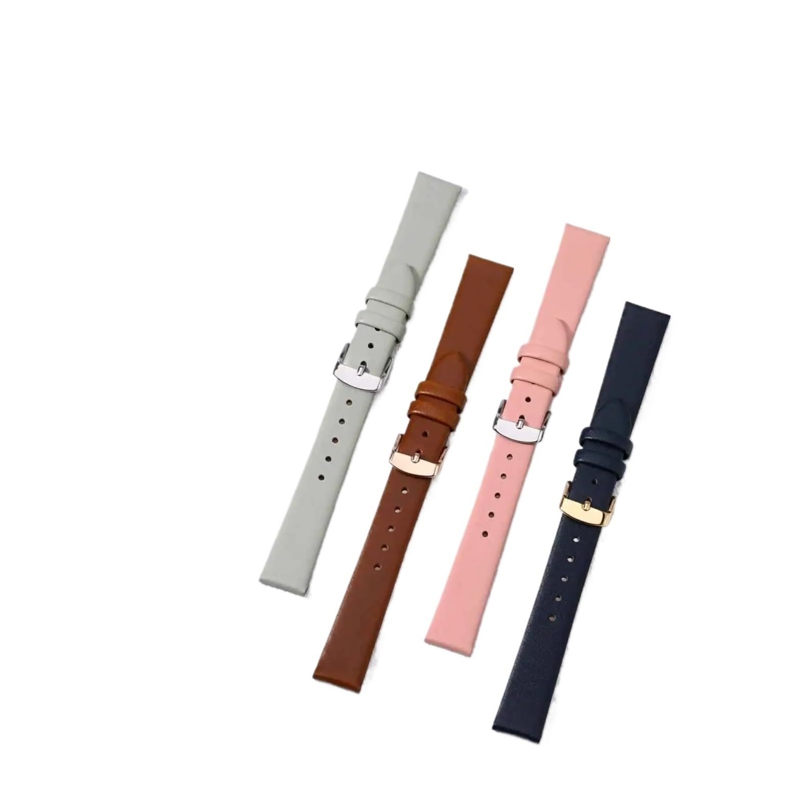 Kompatibel mit eleganten Uhrenarmbändern aus Leder, 8 mm, 10 mm, 12 mm, 14 mm, 16 mm, 18 mm, 20 mm, 22 mm, Ersatzarmbänder, kompatibel mit Damen-Armbändern