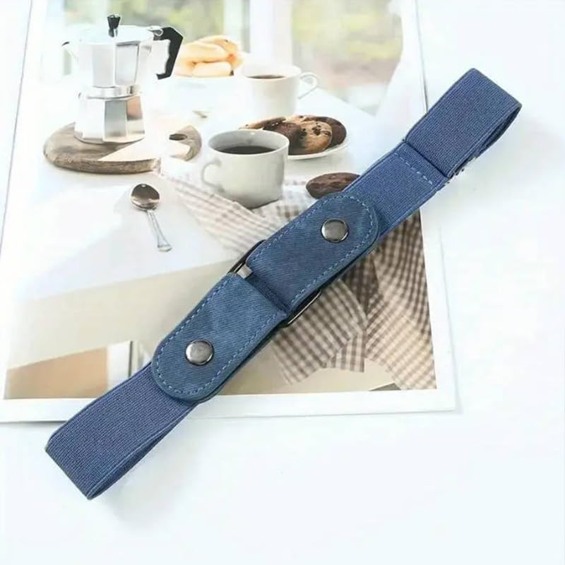 Adjustable Elastic Waist Band Invisible Belt Buckle-Free Belts for Women Men Jean Pants Dress No Buckle Easy to Wear