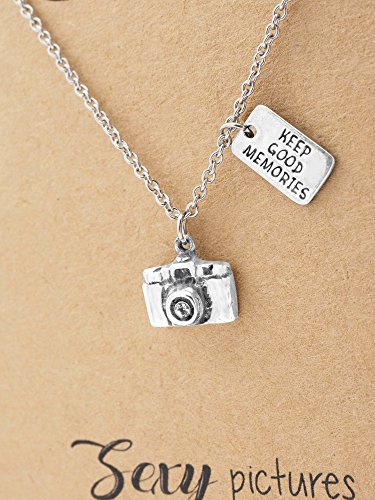 quan jewelry Cute Vintage Camera Miniature Jewelry for Women, Photography Gifts (Necklace - For Sisters) - Thumbnail 4