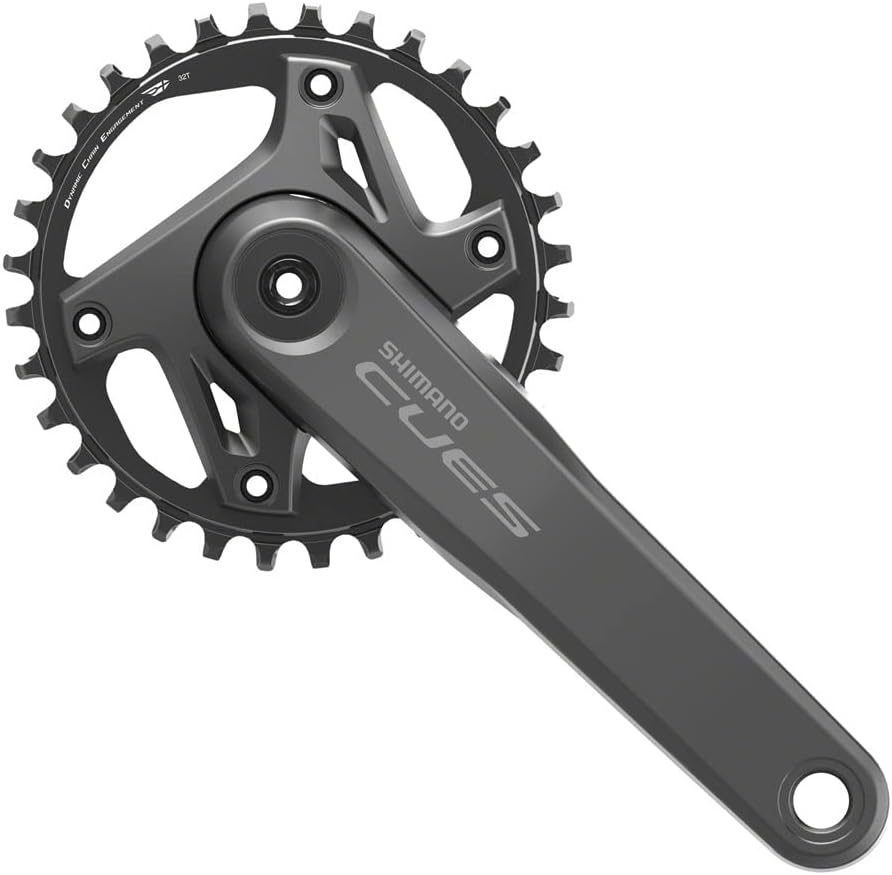 SHIMANO CUES FC-U6000-1 Crankset 9-Speed 165mm 96BCD 32T 52.5mm Dub Black