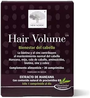 NEWNORDIC HAIR VOLUME 30comp. – tablets that are easy to integrate into the daily routine, box of 30 tablets, is taken dai…