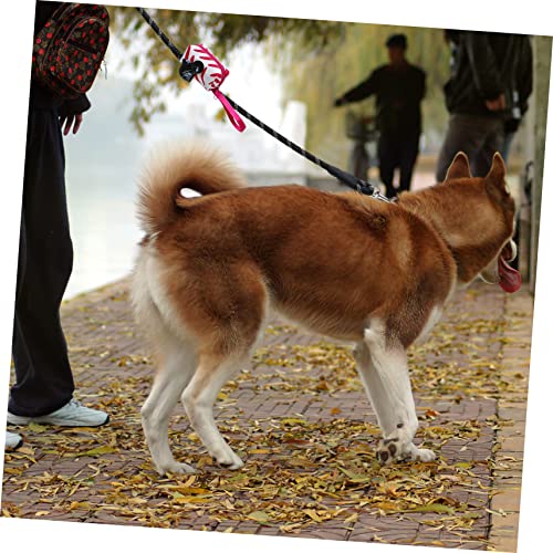 Corde de traction et laisse de chien pour promenade en extérieur avec distributeur de sacs - 6