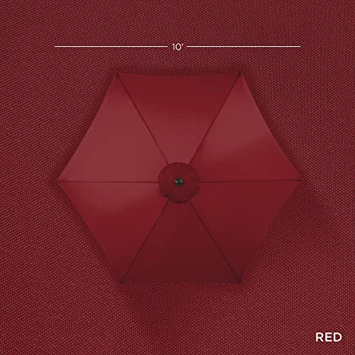 Best Choice Products SKY6702 10Ft Outdoor Steel Polyester Market Patio Umbrella W/Crank thumb #3