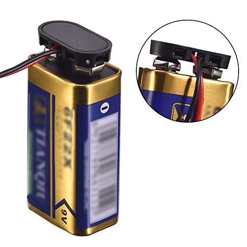Pack 10 Conectores Clip de Batería 9V Tipo T miniatura 4