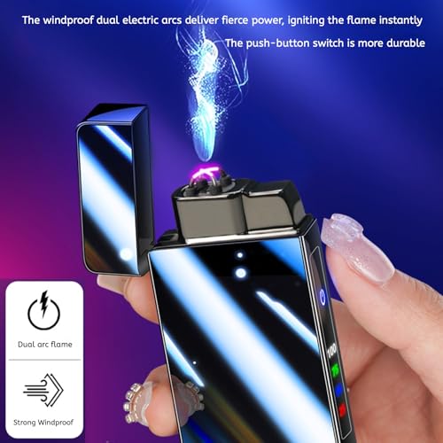 Encendedor Eléctrico 2 en 1 con Antorcha Dual Recargable miniatura 4