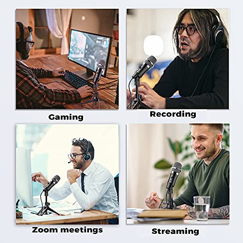 MYDASH USB Podcast Mikrofon, PC Kondensator mikrofone mit Ständer, Plug & Play Computer Microphone für Gaming… – Bild 7