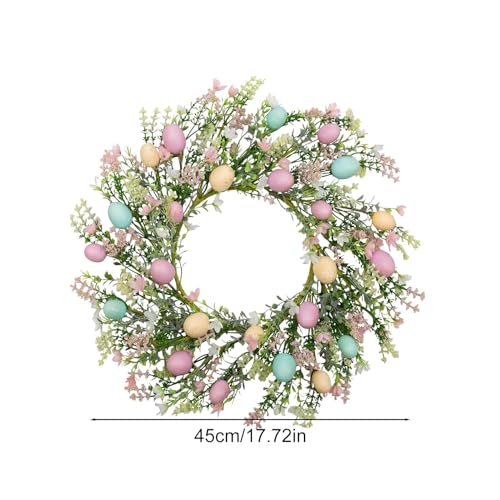 Couronne de fleurs de Pâques durable en brindilles mélangées