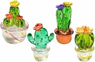 ガラスの置物 Amazon.co.jp: Yyiingkku ガラスサボテン置物 ミニチュアグッズ