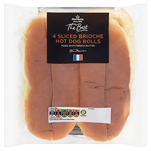 Morrisons The Best Sliced Brioche Hot Dog Rolls 4 Pack