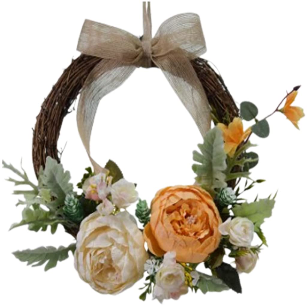 Couronne d'automne de style européen pour décoration de porte d'entrée