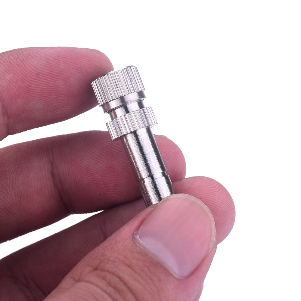 ATOPLEE 10pcs Laiton Basse Pression brumisation pour Système de Refroidissement Buses Humidification Pulvérisateur (0.2mm)