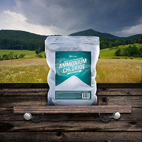 Ecoxall Chemicals - Number 1-99.9-Percent Ammonium Chloride Powder - Anhydrous 2 Pounds - Multiple Uses - Highly Effective for use in Wood Burning, Pyrotechnics, Veterinary, and Laboratories