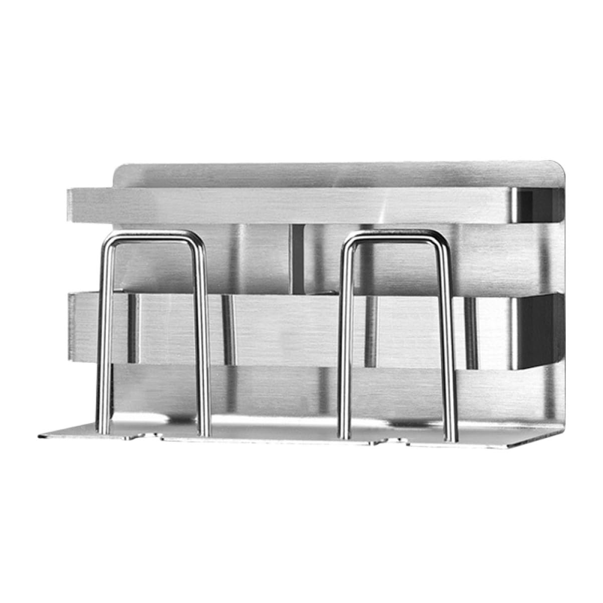 Zahnbürstenhalter aus Edelstahl 304, 1 Stück, Silber