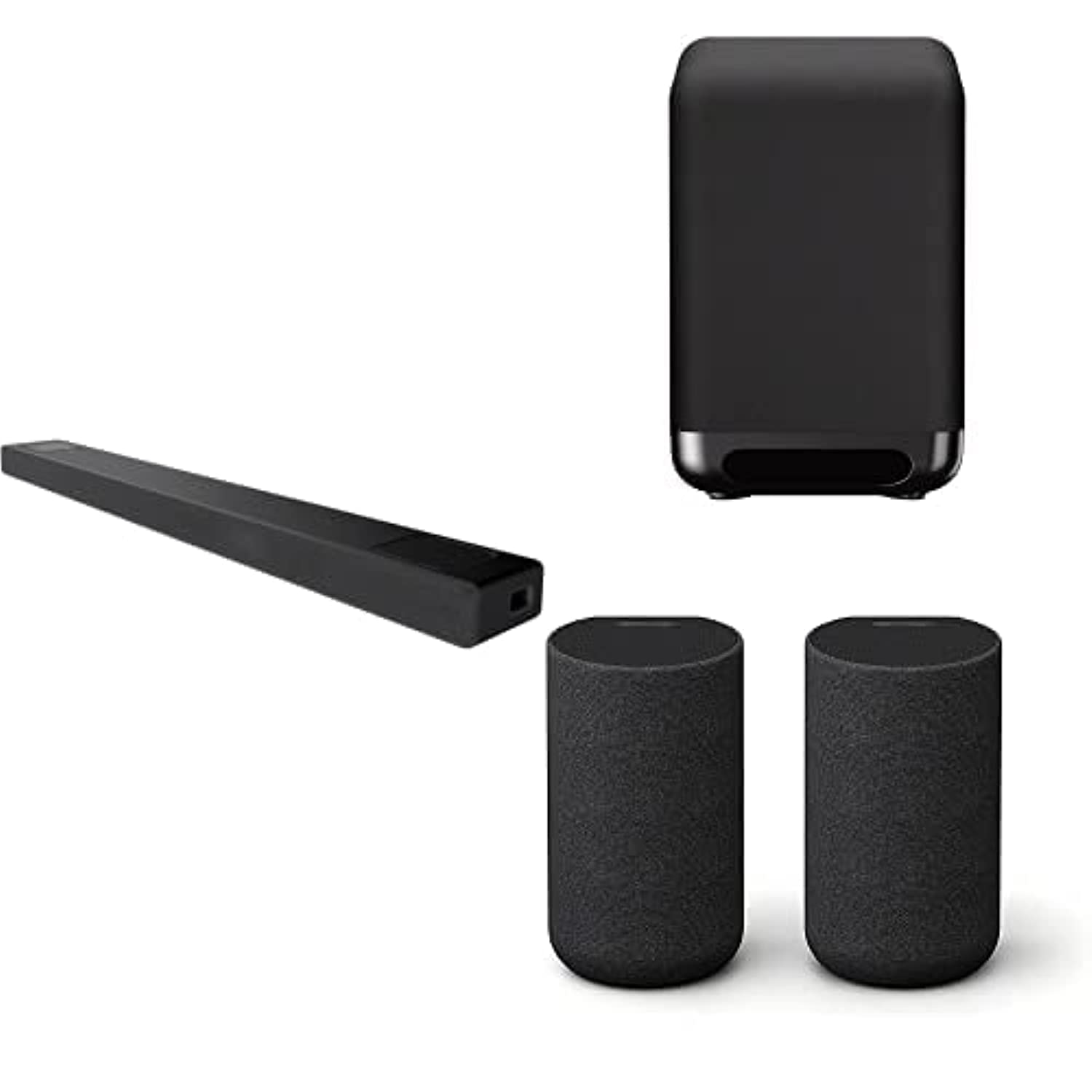 Sony HT-A5000 5.1.2ch Dolby Atmos Home Theater+Sony SA SW5 300W Wireless Subwoofer+Sony SA RS5 Wireless Rear Speakers with Built in Battery