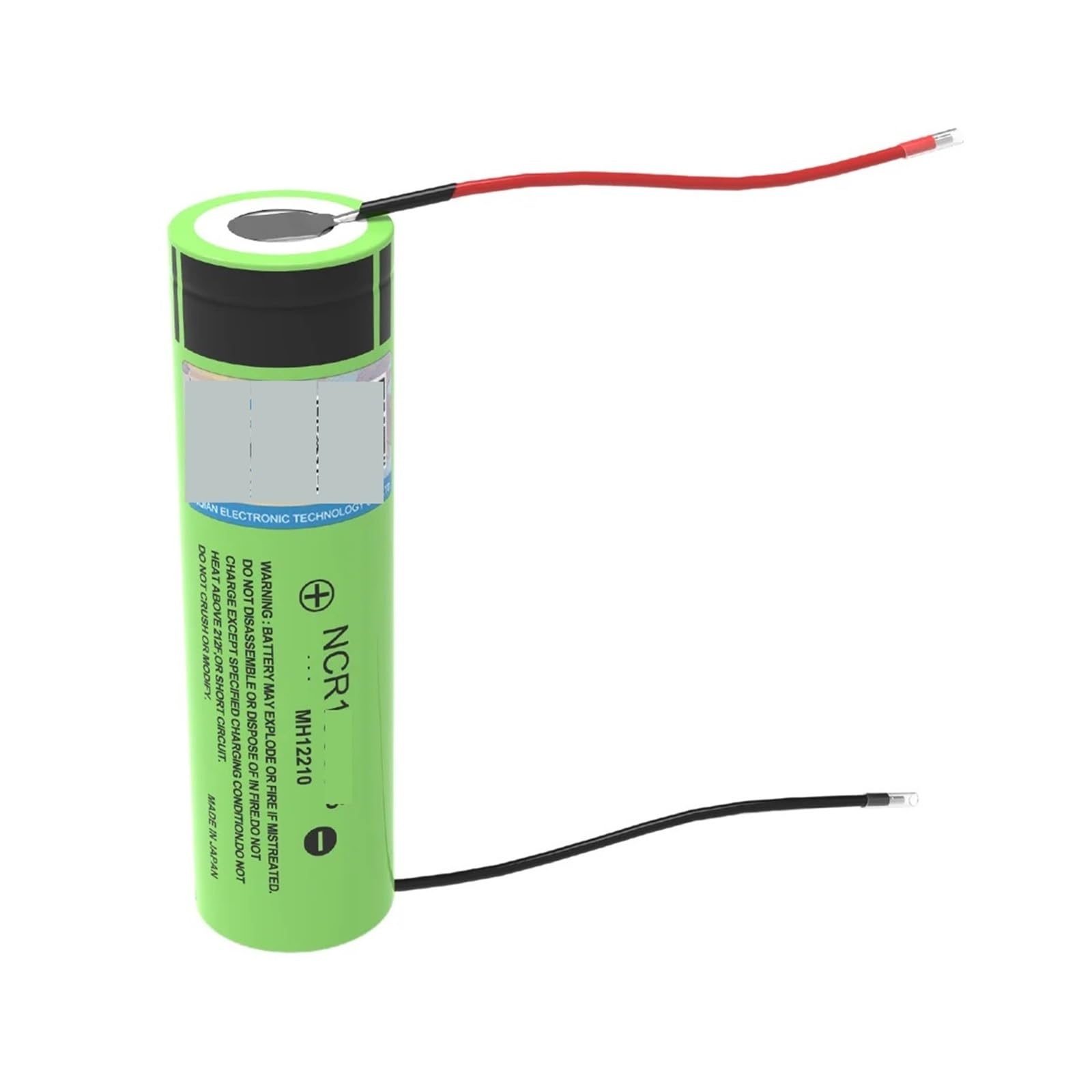 Batteria ricaricabile da 3,7 V 3400 mAh, con cavo di gel di silice for saldatura fai-da-te(5PCS battery)