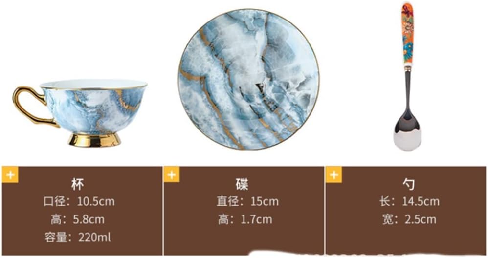 Tea Set Bone China Coffee Cup Household Cup And Saucer Set Cup