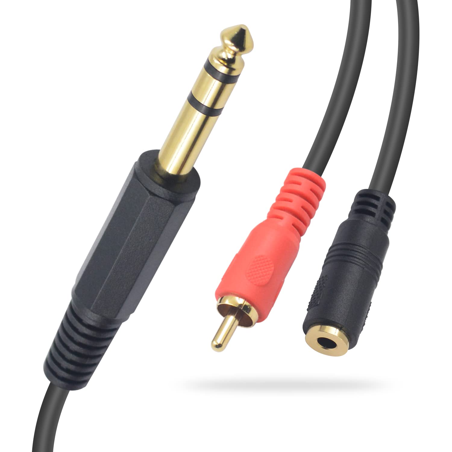 Maxhood 1/4 inch to 1/8 inch Adapter, 1/4 inch to RCA Adapter