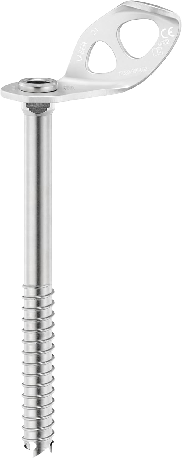 PETZL Laser Ice Screw - Lightweight, Steel Ice Climbing Screw