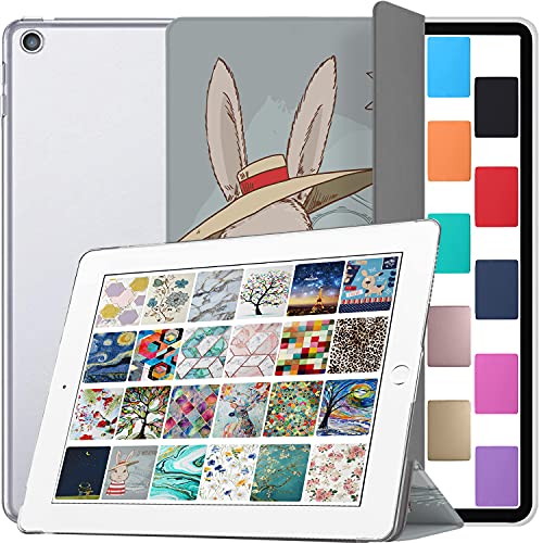 Image of DuraSafe Cases for iPad 7.9 Inch Mini 3 2 1 Generation [iPad mini 3rd 2nd 1st ] A1599 A1489 A1432 MGNV2HN /A MGYE2HN /A MGNR2HN /A ME277HN /A PrintediPad Cover Translucent Frosted Hard Back - Bunny Hat