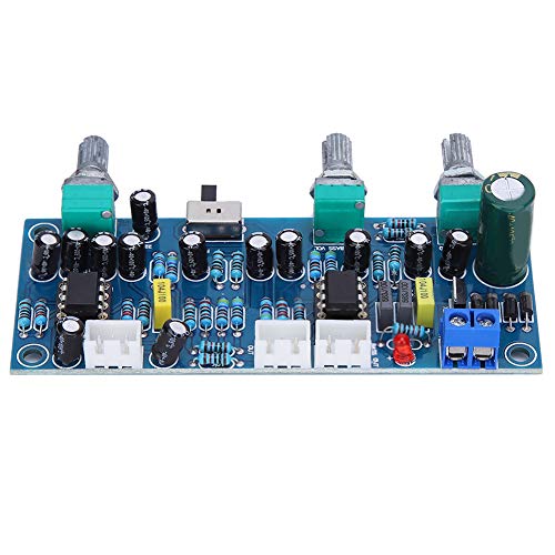 Amplificateur avec régulateur de fréquence des basses et carte préampli 2.1 canaux