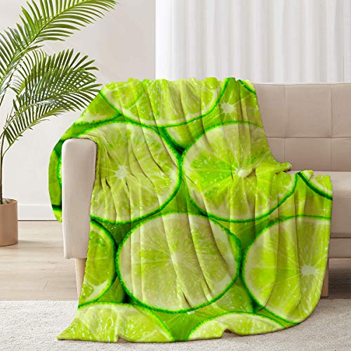 Arnovic Lemon Slices Flannel Throw Soft Blanket For Couch Sofa Home Decor Blankets For Couch, Bed, Sofa Luxurious Warm And Cozy For All Seasons 90X120 Inch King Size #TOP25