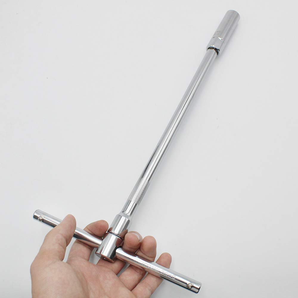 YunBey Universale Impugnatura a T Chiave Candela, 14mm/16mm Chiave a Bussola con Parete Sottile per Strumento di Rimozione della Candela