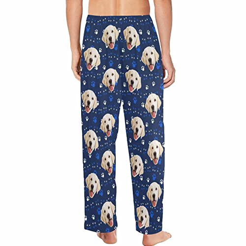 MyPupSocks Custom Face Purple Men's Pajamas Pants Cute Paws Soft Photo Bottoms Pants S-2XL2