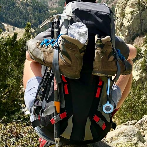 Image of Aroncent Silicone Digital Fob Watch: Outdoor Sport Waterproof Pocket Hanging Lapel Clip-On Watches - Backpack Buckle for Mountaineering