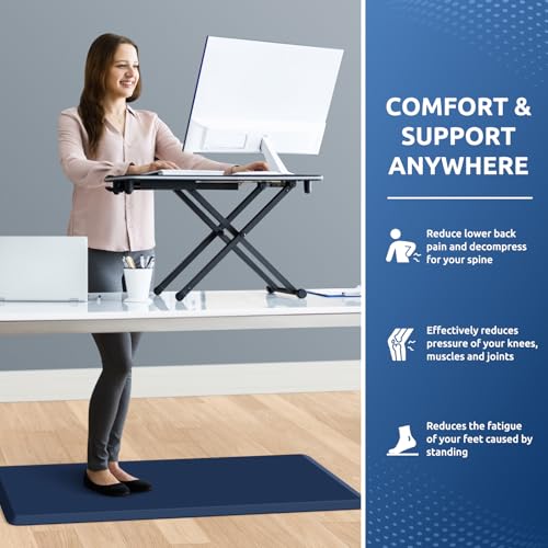 Image of Kitchen Mat Cushioned Anti Fatigue Rug Standing and Comfort Floor Mats | Water-Resistant, Non-Slip, Easy to Clean Comfort Floor Mat for Kitchen, Sink & Office, Multiple Colors & Sizes, 17.3 inchx39 inch
