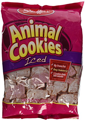 Stauffers Animal Cookies, Iced 14.5 Oz Stauffers Animal Cookies, Iced 14.5 Oz