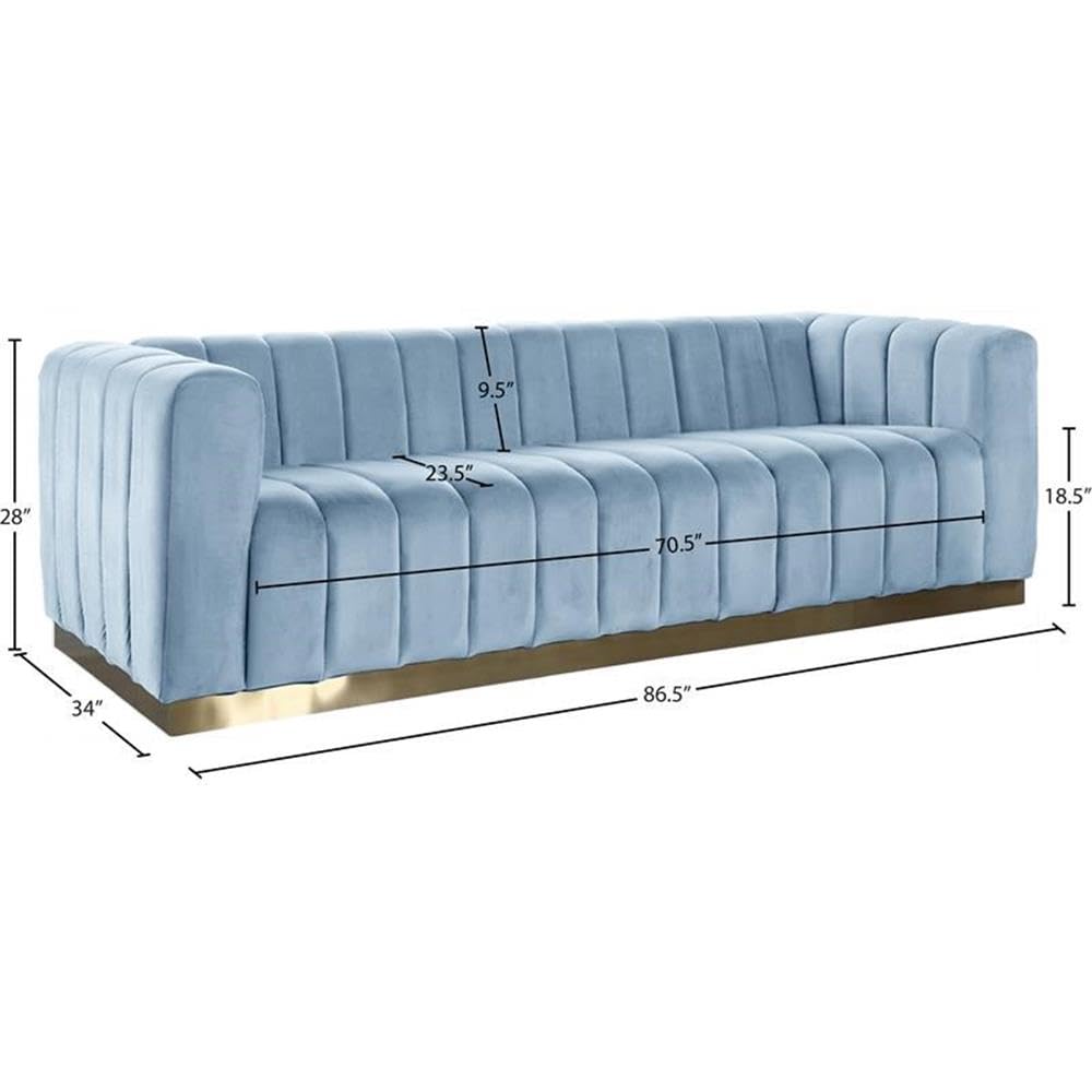 Amazon.com: Meridian Furniture 603SkyBlu-S Marlon Collection