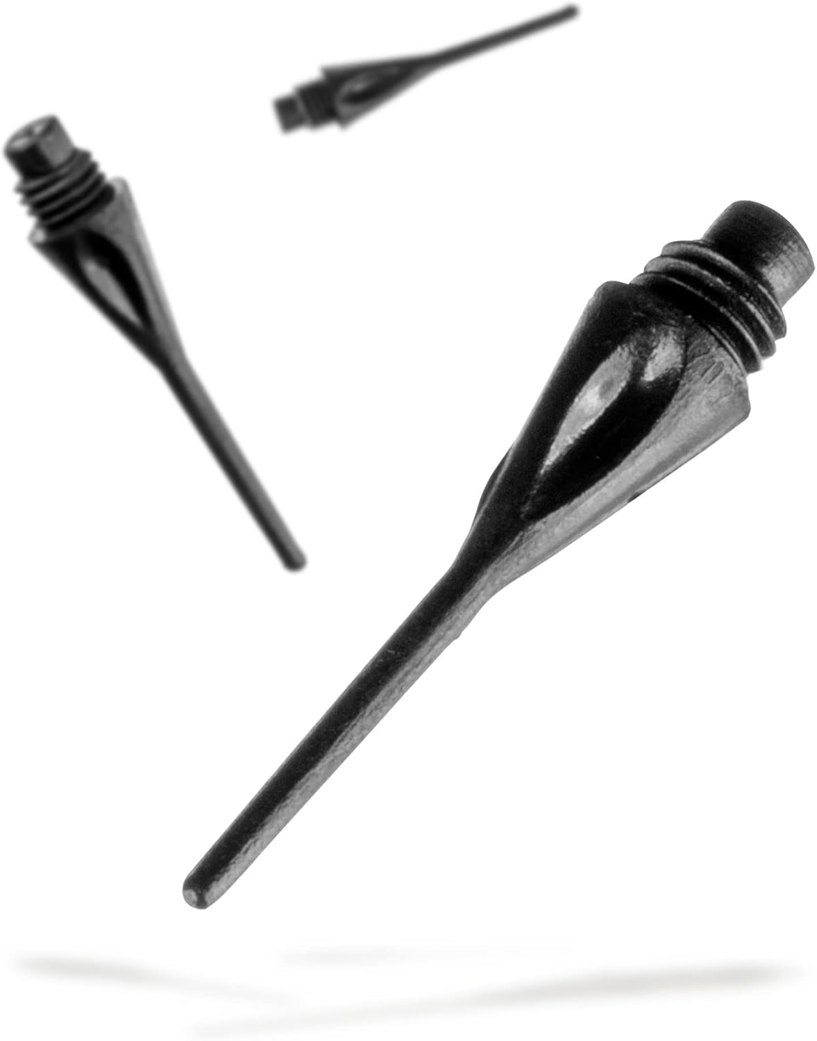 Viper Dart Accessory: Diamond 1/4" Thread Soft Tip Dart Points, Black (500 and 1000 Packs)