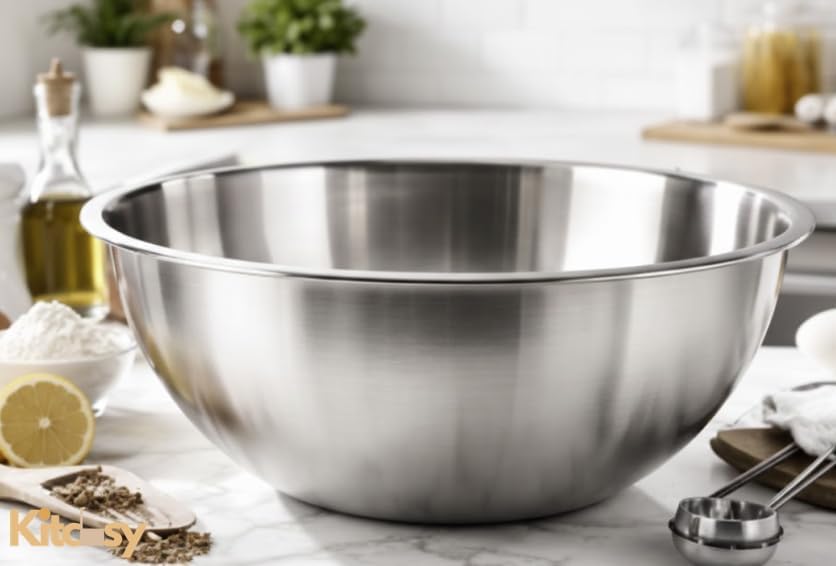 20 Qt Bowl de Mezcla Acero Inoxidable Grande y Profesional miniatura 4