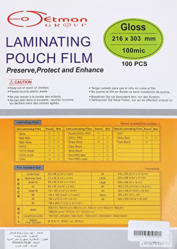 DGG Bright office lamination pouch 100 micron a4 - white