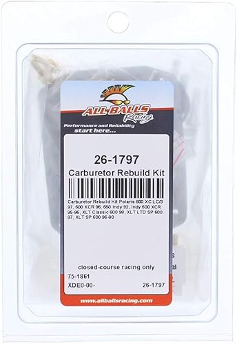 Miniatura 4 de Kit de reconstrucción de carburador All Balls 26-1797 para Polaris 600 XC LC3 1997, 600 XCR 1996, 650 Indy 1992, Indy 600 XCR 1995 1996, XLT Classic