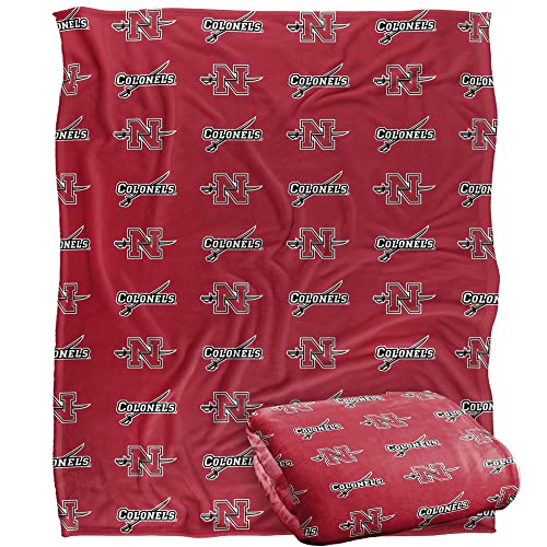 Nicholls State, 60"x80" Logo Pattern Silky Touch Super Soft Throw Blanket