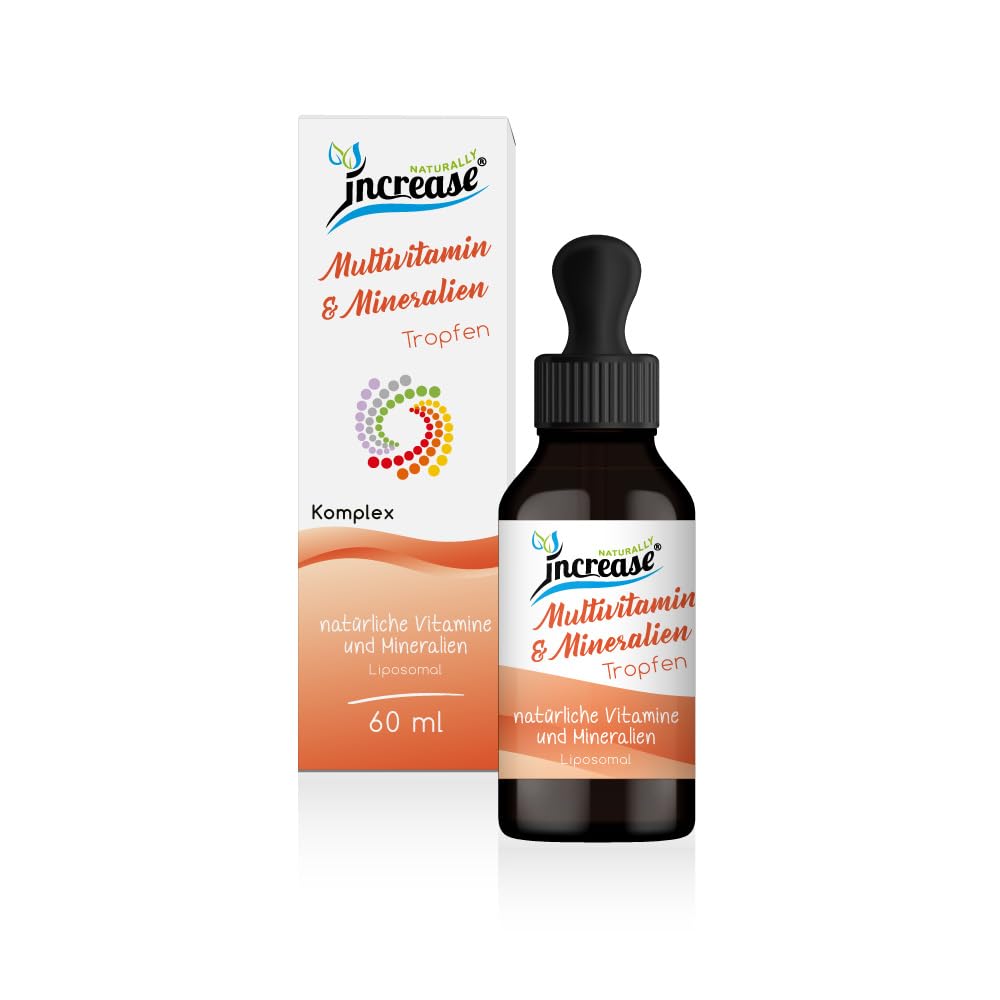 Nimm 3, zahl 2 Aktion Liposomale Multivitamin & Mineralien Tropfen hochdosiert - 1000mg Multivitamin & Mineralien pro Tag (90.000mg in 3 Flaschen) - Wertvolle Vitamine A-Z - Keto MCT Öl C8 & C10