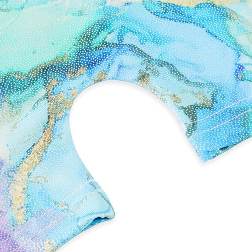 Image of HOZIY Gymnastics Leotards for Girls Unicorn Aurora Rainbow Mermaid Dinosaur Cupcake Sparkle Biketard Toddlers Kids Children