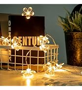 Vigdur 2 Packs Flower String Lights - 20 LED Flower Fairy Lights Battery Operated with Timer Indo...