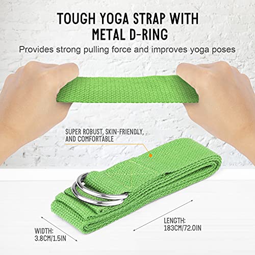 2 pacotes de blocos de ioga e conjunto de alças de ioga antiderrapante blocos de espuma EVA para tre