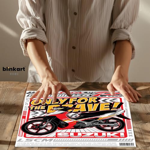 Image of BLINKART Suzuki Satria 120Car Posters Sticker Gift Items for Boys Room Wall Decor || Comes with Double-Sided Tape|| Decoration Bedroom Living Room Office Studio Decor | 12x18 In (A3) - CAR-250