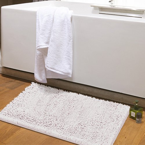 MAYSHINE 50x80 cm Bianco Tappetino da Bagno